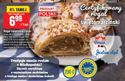 Rogal świętomarcinski promocja w POLOmarket
