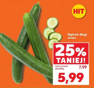 Ogórek długi sztuka Kaufland promocja w Kaufland
