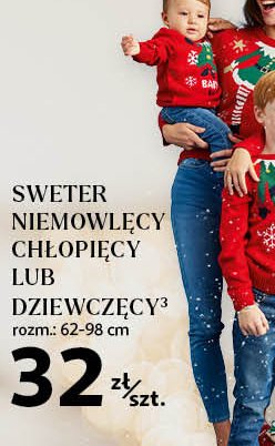 Sweterek chłopięcy świąteczny 62-98 cm Auchan inextenso promocja w Auchan