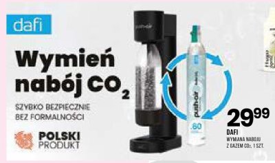 Wymiana naboju z gazem CO2 Dafi, 1 szt. promocja w Drogerie Natura