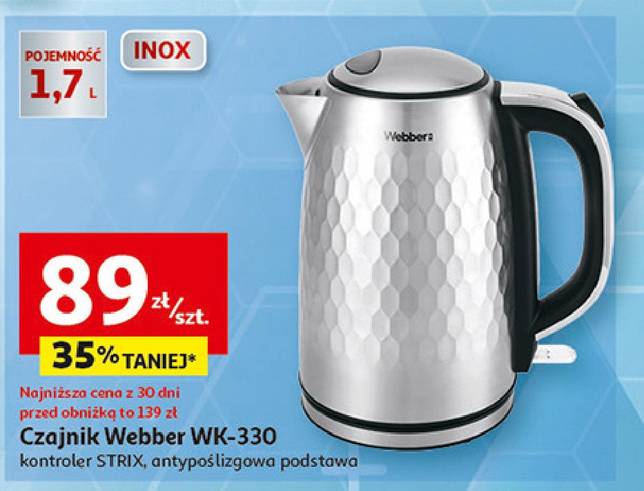 Czajnik wk-330 Webber promocja w Auchan