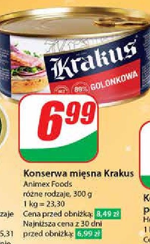 Konserwa golonkowa Krakus animex promocja