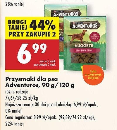 Strips o smaku sarniny Purina adventuros promocja w Biedronka