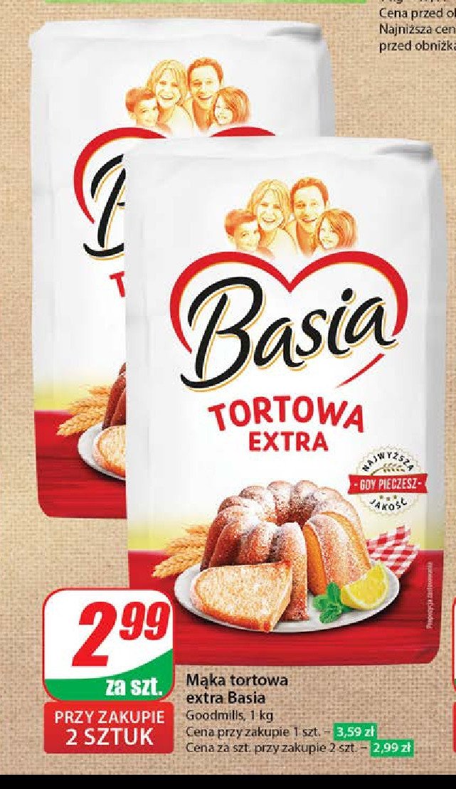 Mąka tortowa extra Basia promocja