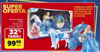 Kareta z koniem i lalką promocja w Carrefour