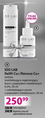 Zestaw kosmetyków IDO LAB Relift Cu+/Renova Cu+ promocja w Hebe
