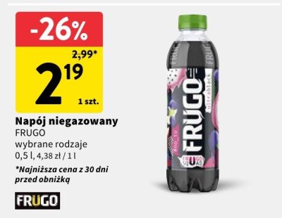 Napój niegazowany wybrane rodzaje promocja w Intermarche