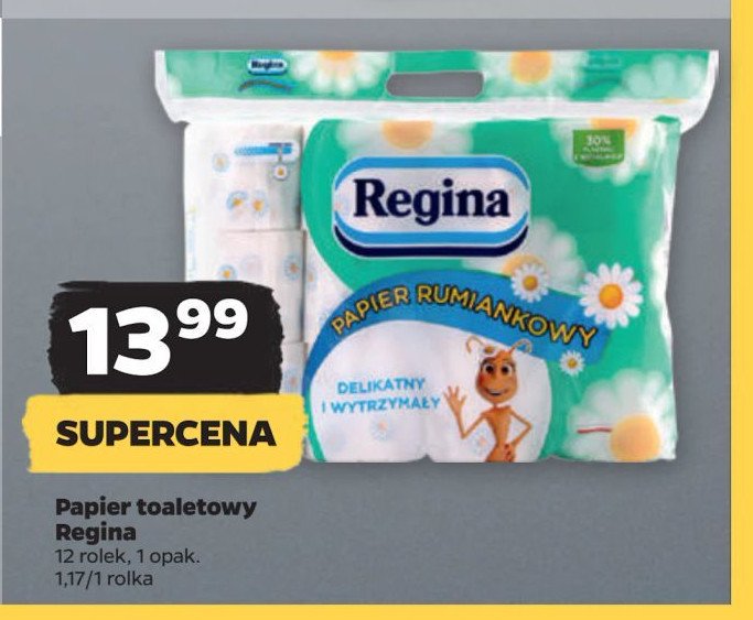 Papier toaletowy rumiankowy Regina promocja w Netto