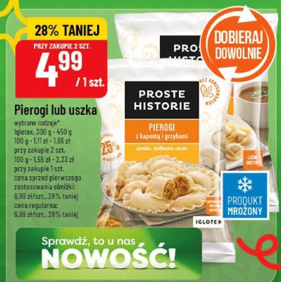 Pierogi wybrane rodzaje Proste Historie promocja w POLOmarket