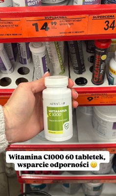 Witamina C1000, 60 kaps. promocja w Biedronka