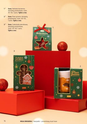 Skarpety prezentowe Czekolada piernikowa, rozm. 35-40, 1 para Soxo promocja w Rossmann