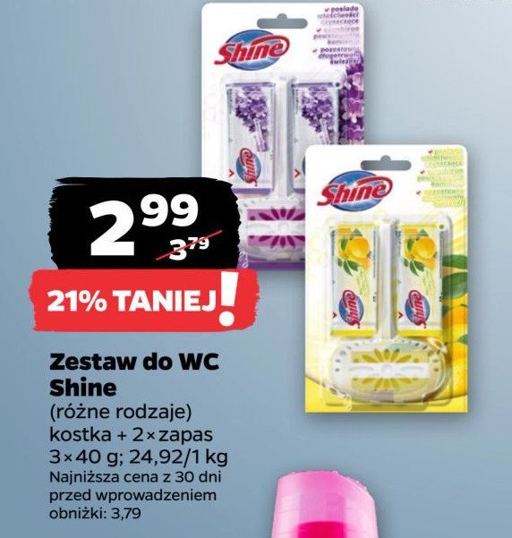 Kostka do wc + 2x zapas lavender Shine classic promocja