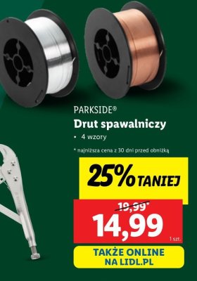 Drut spawalniczy 110 m Parkside promocja