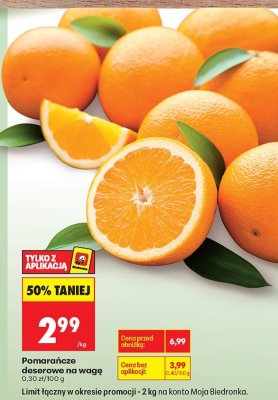 Pomarańcze promocja w Biedronka