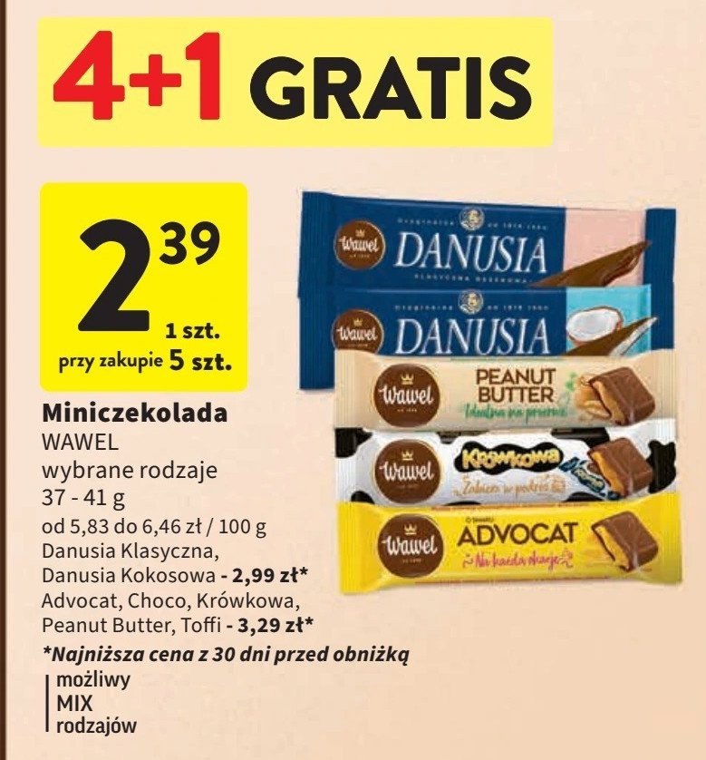 Baton Wawel krówkowy promocja w Intermarche