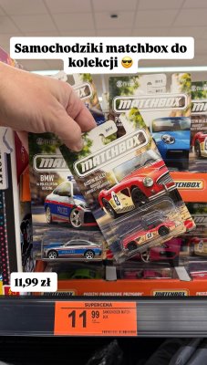 Samochodzik Match Box różne rodzaje promocja w Biedronka