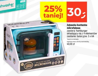 Zabawka kuchenka mikrofalowa promocja w Dealz