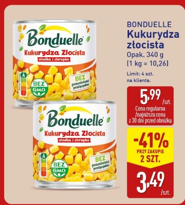 BONDUELLE Kukurydza złocista promocja w Aldi