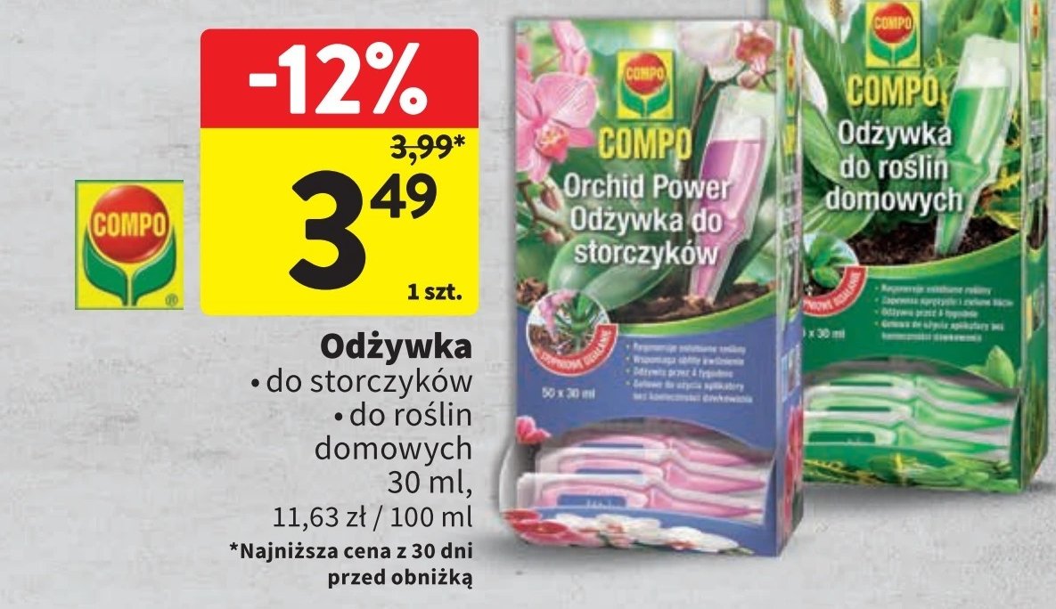 Odżywka do roślin domowych Compo promocja w Intermarche