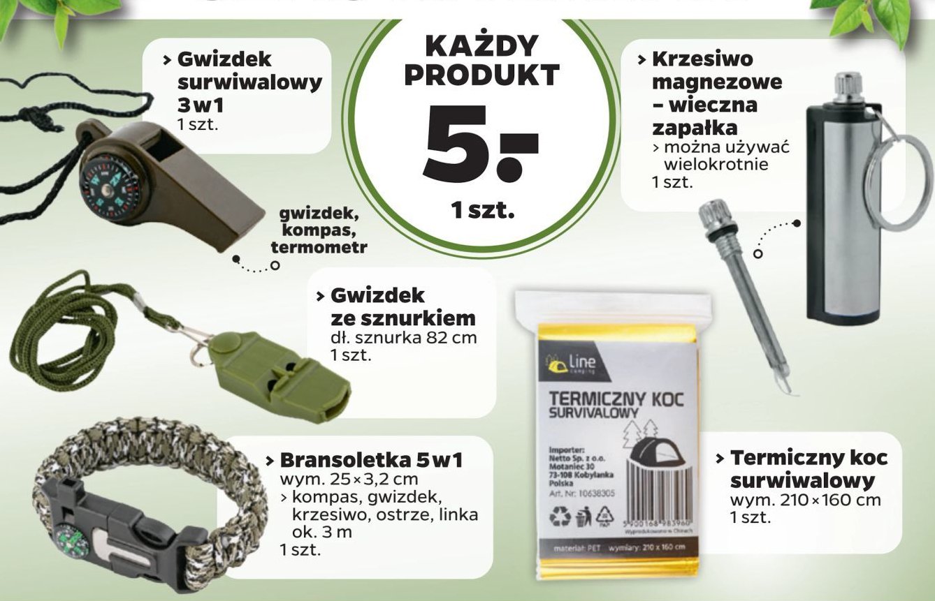 Krzesiwo magnezowe - wieczna zapałka promocja