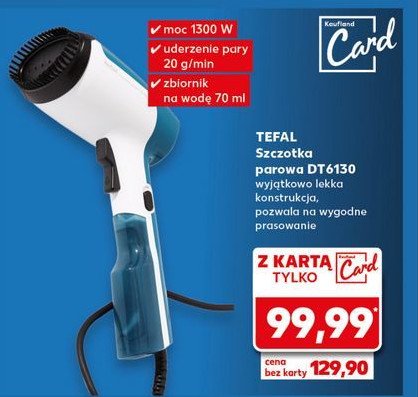 Szczotka parowa dt 6130 Tefal promocja w Kaufland