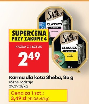 Karma dla kota Sheba, 85 g promocja w Biedronka