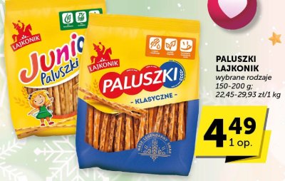 Paluszki Lajkonik wybrane rodzaje promocja w Euro Sklep