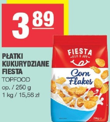 Płatki kukurydziane Fiesta Topfood promocja w SPAR
