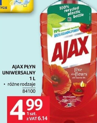 Płyn AJAX PŁYN UNIWERSALNY 1 L promocja w Selgros