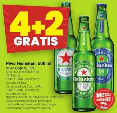 Piwo HEINEKEN SILVER promocja w Twój Market
