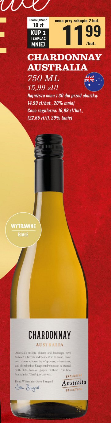 Wino Chardonnay australia promocja w Biedronka