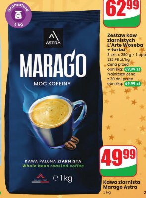 Kawa ziarnista Marago Astra promocja w Dino