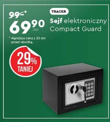 Sejf elektroniczny Compact Guard Tracer promocja w Biedronka