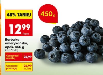Borówka amerykańska 450 g promocja w Biedronka