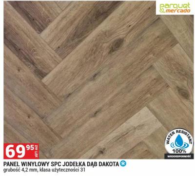 Panel winylowy SPC Jodełka Dąb Dakota promocja w Merkury Market