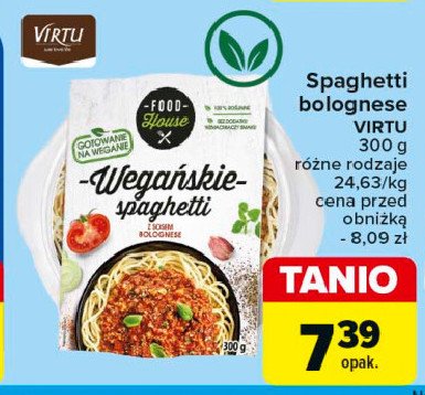 Spaghetti wegańskie Food house promocja