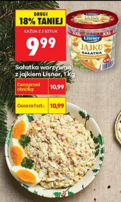 Sałatka warzywna z jajkiem 1kg promocja w Biedronka
