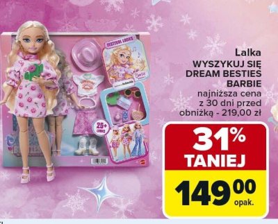 Lalka Wyszykuj się Barbie Dream Besties różne rodzaje promocja w Carrefour