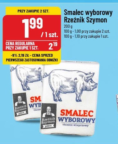 Smalec wyborowy Rzeźnik szymon poleca promocja w POLOmarket