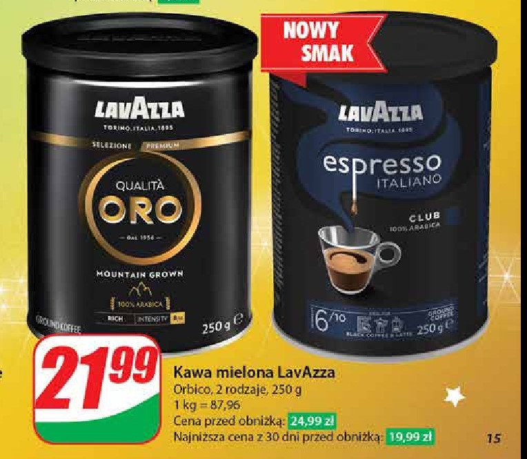 Kawa - puszka Lavazza espresso italiano promocja