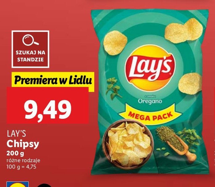 Chipsy oregano Lay's promocja w Lidl