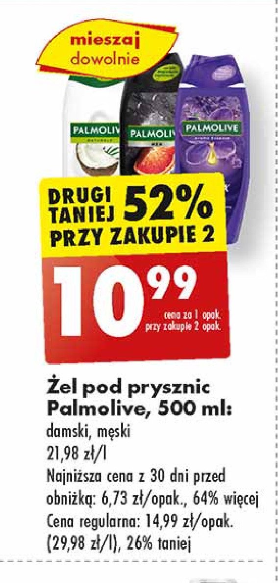 Żel pod prysznic kokos Palmolive naturals promocja