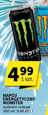 Napój energetyczny Monster wybrane rodzaje promocja w Groszek