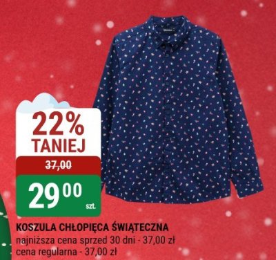Koszula chłopięca świąteczna promocja w bi1