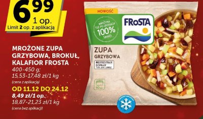 Zupa grzybowa Frosta promocja w Groszek