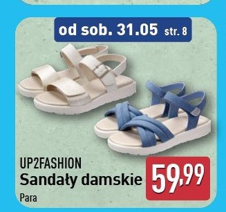 Sandały damskie 37-39 Up2fashion promocja w Aldi