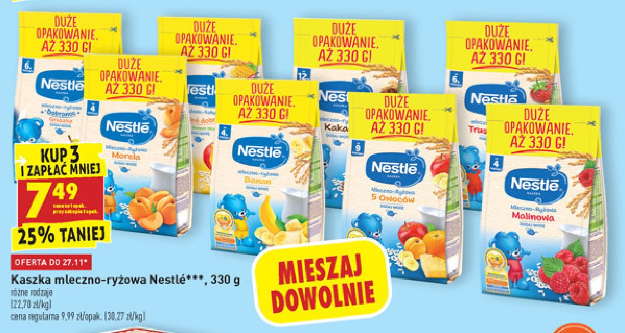 Kaszka mleczno-ryżowa morela Nestle kaszka promocja