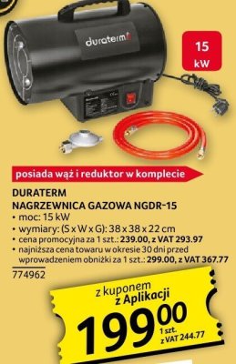 Nagrzewnica gazowa NGDR-15 promocja w Selgros