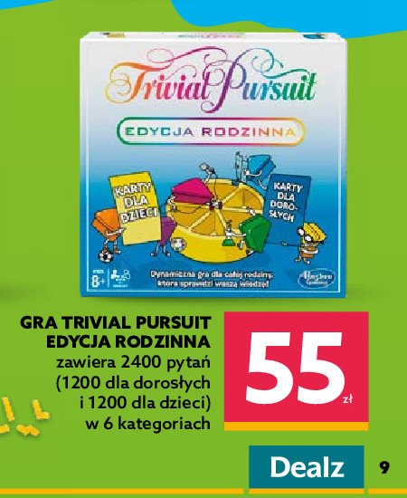 Trivial pursuit - edycja rodzinna Hasbro promocja