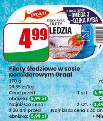 Filety śledziowe promocja w Dino